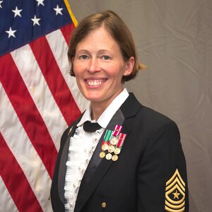 Noncommissioned Officer in Charge, US Army Europe Band and Chorus, Sgt. Maj. Lori A. Nix