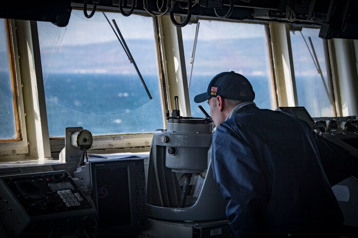 USS Donald Cook Transits the Dardanelles Strait