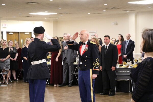 At the culmination of Army Engineer Week, the Huntington District held its First Annual Military Ball at Marshall University's Don Morris Room. Colonel Evers hosted the event in conjunction with the Huntington Chapter of the Society of American Military Engineers (SAME). This was an opportunity for the Huntington District to share in the military traditions of the U.S. Army and share an evening with fellow teammates and family members.