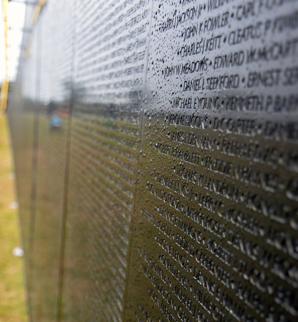“The Wall That Heals,” a traveling representation of the Vietnam Veterans Memorial, was at the Fort Sam Houston National Cemetery Feb. 28 through March 3. The exhibit featured a three-quarter scale replica of the Vietnam Veterans Memorial in Washington, D.C., with the names of more than 58,000 men and women who died in that war. The display also has a mobile education center that gives visitors a better understanding of the legacy of the Wall and educates about the impact of the Vietnam War.