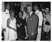 Admiral Chester R. Bender, Change of Command Ceremony June 1, 1970 aboard the USCGC Gallatin at the US Navy Yard. Coast Guard Archives, Commandant Chester R. Bender