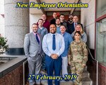 2019 March New Employee Orientation held Feb 27 and 28, in Building 20, Buckeye Room.