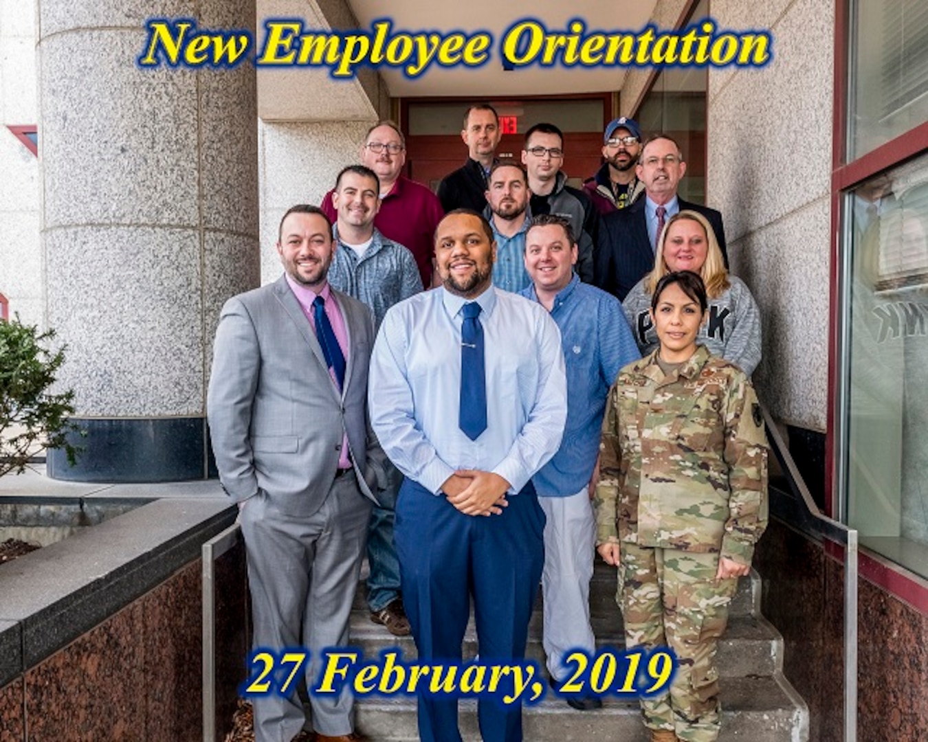 2019 March New Employee Orientation held Feb 27 and 28, in Building 20, Buckeye Room.