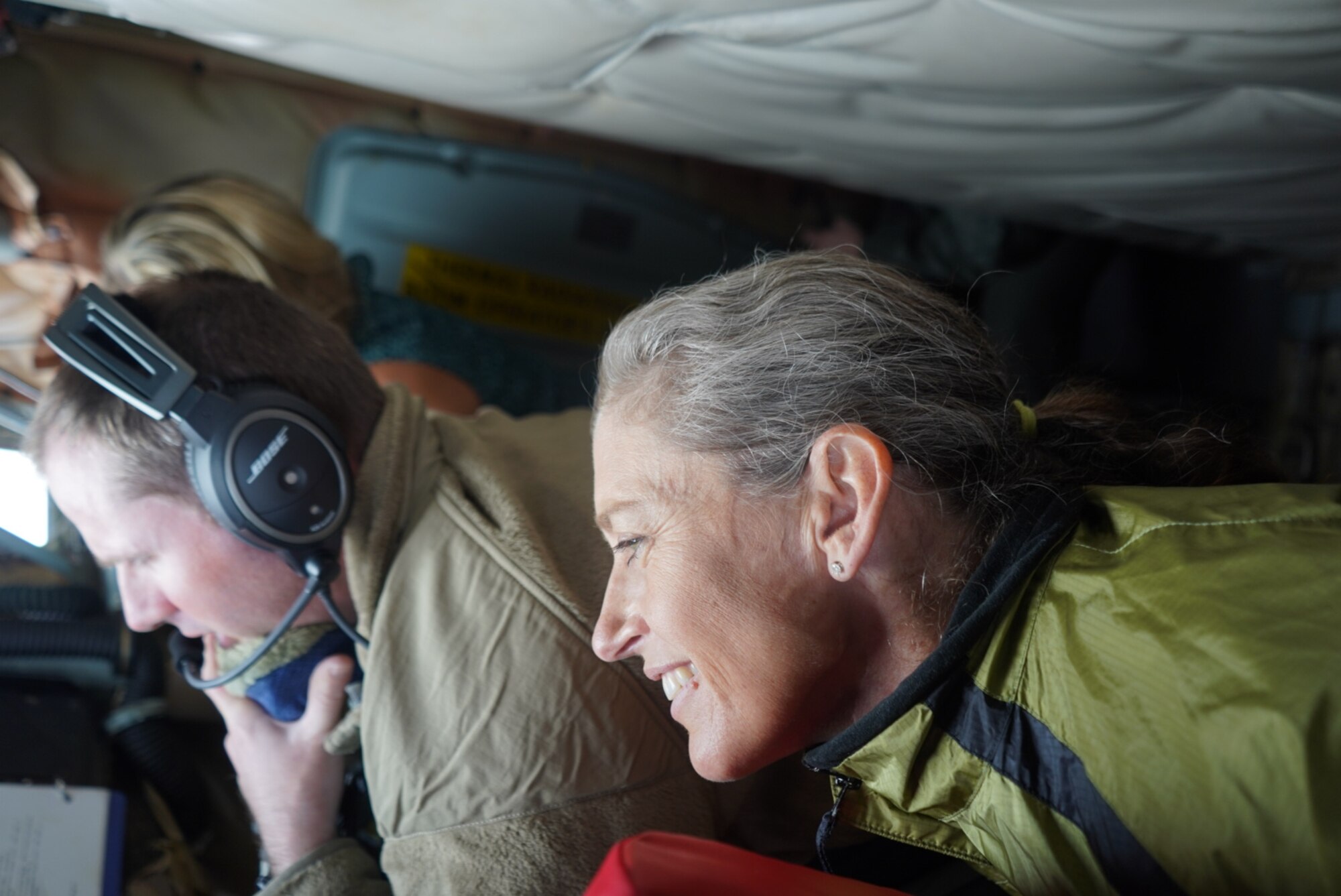Spouses fly the friendly skies during a Spouse Flight on March 2, 2019 at MacDill Air Force Base, Fla. The Spouses were given a firsthand look at the mission of the 927th Air Refueling Wing. (U.S. Air Force photo by Senior Airman Alexis Suarez)