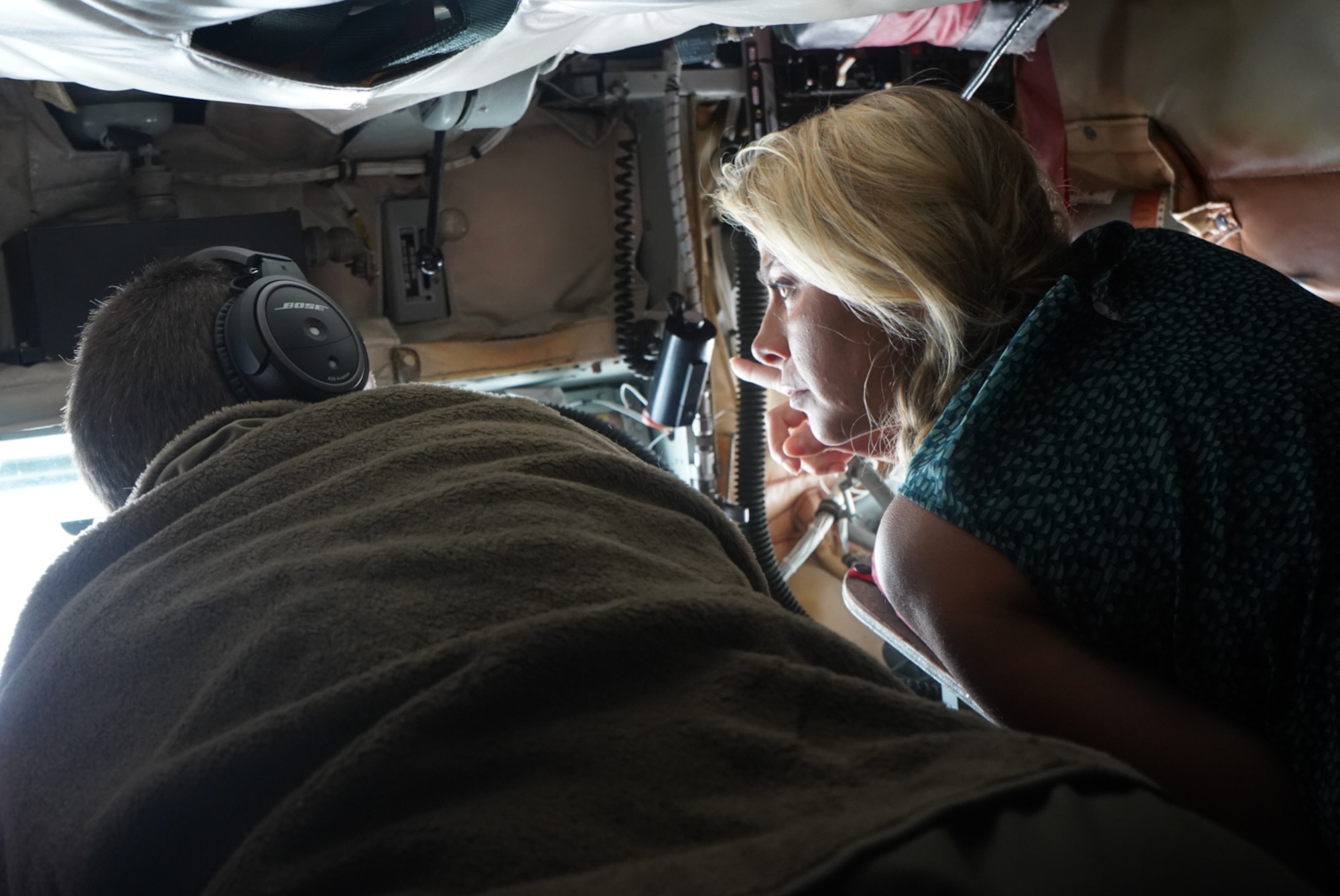 Spouses fly the friendly skies during a Spouse Flight on March 2, 2019 at MacDill Air Force Base, Fla. The Spouses were given a firsthand look at the mission of the 927th Air Refueling Wing. (U.S. Air Force photo by Senior Airman Alexis Suarez)