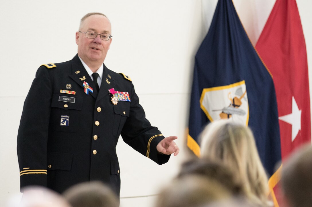 Legal Command hosts retirement ceremony for COL Ramsey and MSG Moore