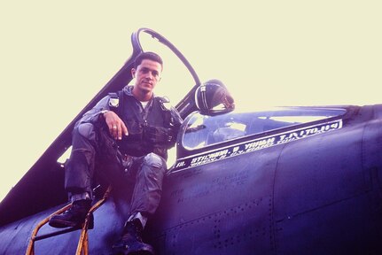 New York Air National Guard 1st Lt. Harry W. Roberts, Jr. was the youngest pilot in the 136th Tactical Fighter Squadron during the unit's deployment to Vietnam in 1968. The squadron, part of the 107th Tactical Fighter Group, served in Vietnam from May 1968 to April 1969. About 350 Air Guard members deployed to Vietnam with 20 F-100s Super Sabres to fly close air support missions.  He ejected from his battle-damaged F-100 and was rescued at sea outside of Da Nang, South Vietnam Dec. 18, 1968.