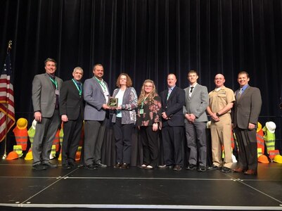 Naval Surface Warfare Center, Crane Division (NSWC Crane) was recognized with the Governor’s Workplace Safety “Rising Star” Award at the 2019 Indiana Safety and Health Conference & Expo Thursday, February 28 in Indianapolis.
