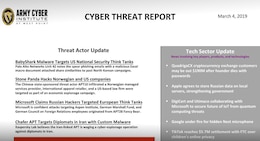 Cyber Threat Report 04 March 2019