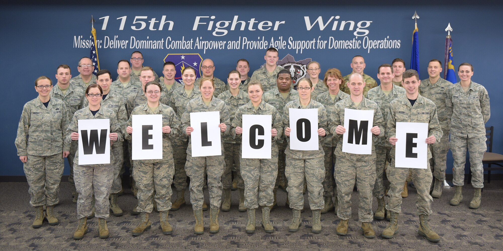 A panel of evaluators from the National Restaurant Association inspected the 115th Fighter Wing services flight during the March drill. The inspection came as part of the Airmen’s efforts to achieve the Air National Guard’s Senior Master Sgt. Kenneth Disney Award. (U.S. Air National Guard Photo by Tech. Sgt. Kyle Russell)