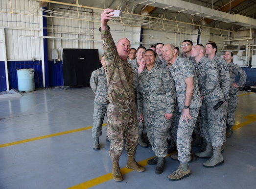 Members of Team Seymour provided a warm welcome for the commander of Air Combat Command during his trip back to Seymour Johnson Air Force Base, North Carolina, Feb. 24-27, 2019.