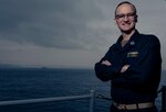 7th Fleet Communications Officer Lt. Christopher R. Jennings, from Joplin, Missouri, was awarded the Copernicus Award, which recognizes individual contributions to Naval Warfare in the disciplines of Command, Control, Communications, Computers, and Intelligence (C4I), Information Systems or Information Warfare (IW).