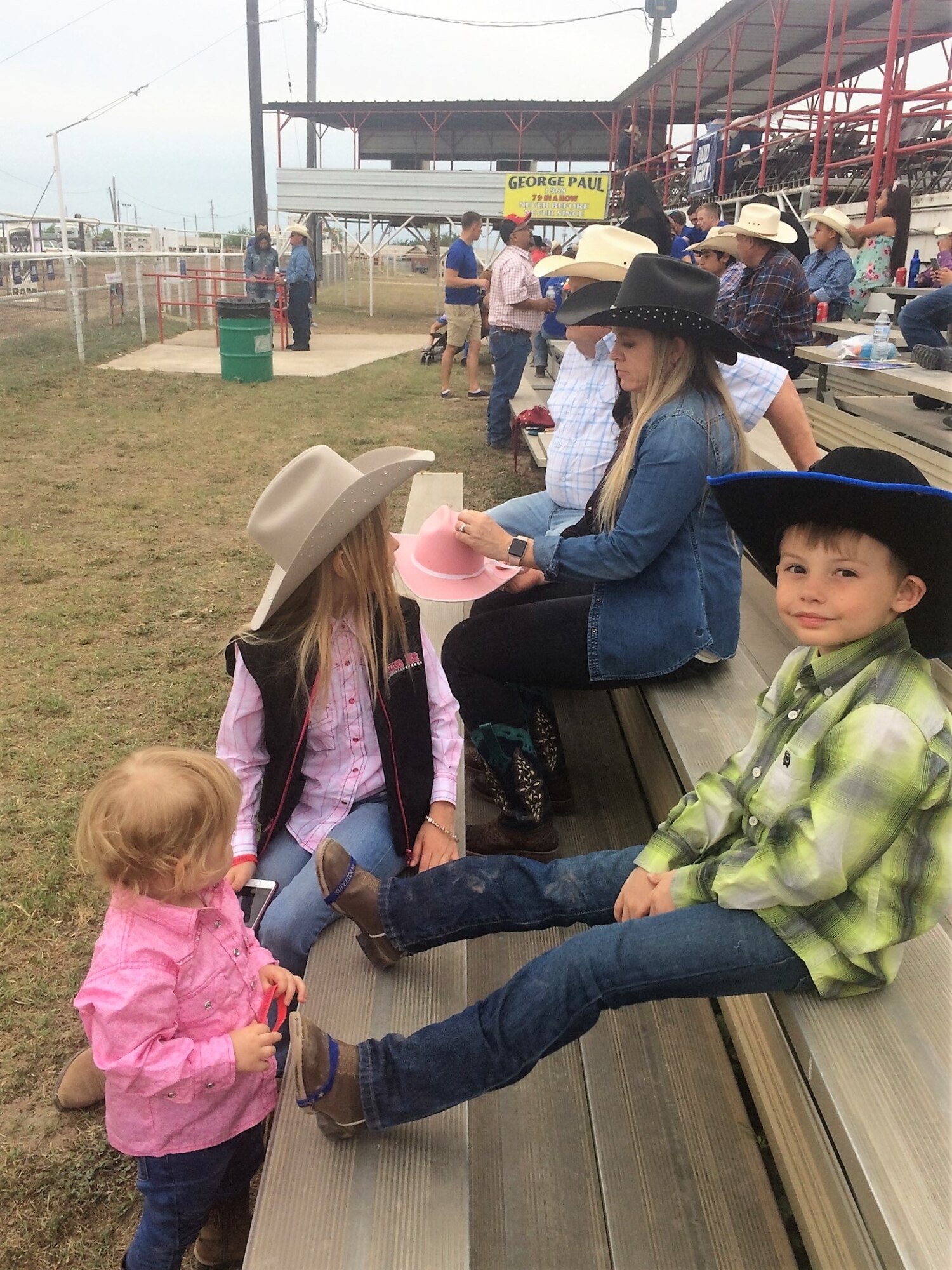 Lt. Col. Brian Boettger’s family, including his wife and three kids pictured here at the local rodeo, have found an active, fulfilling life in the Del Rio, Texas, community outside Laughlin Air Force Base, where Boettger is an instructor pilot for the 96th Flying Training Squadron. He and his wife are active coaches and leaders in the youth sports arena, and their kids are engaged in a host of sports and other activities. They are fully integrated into a caring community that they look forward to sharing with others. (Courtesy photo)