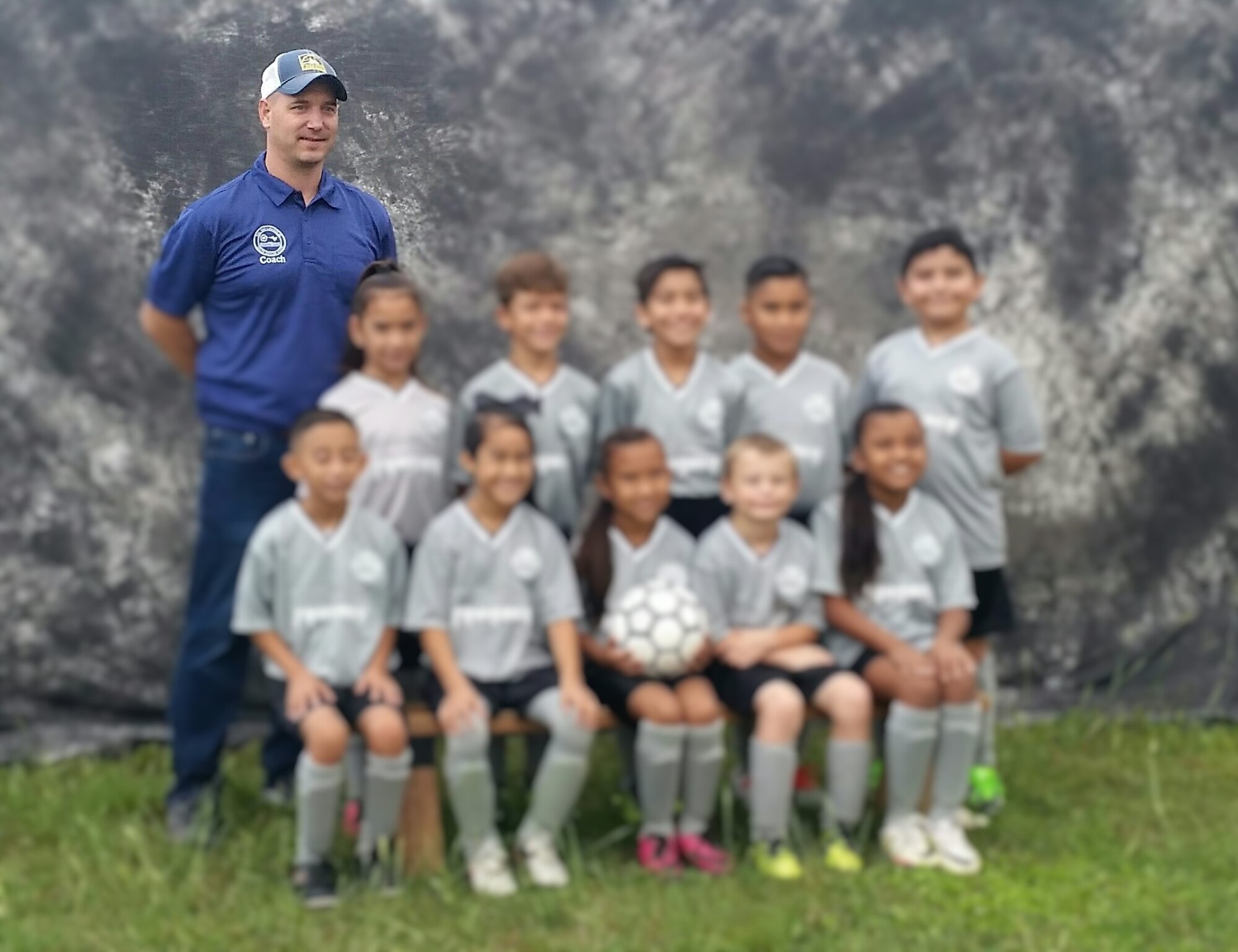 Lt. Col. Brian Boettger, 96th Flying Training Squadron instructor pilot, coaches for various youth sports in Del Rio, including for this children’s soccer team. Boettger and his family have embraced the Del Rio, Texas, community outside Laughlin Air Force Base and invite others to give the community a try. (Courtesy photo)