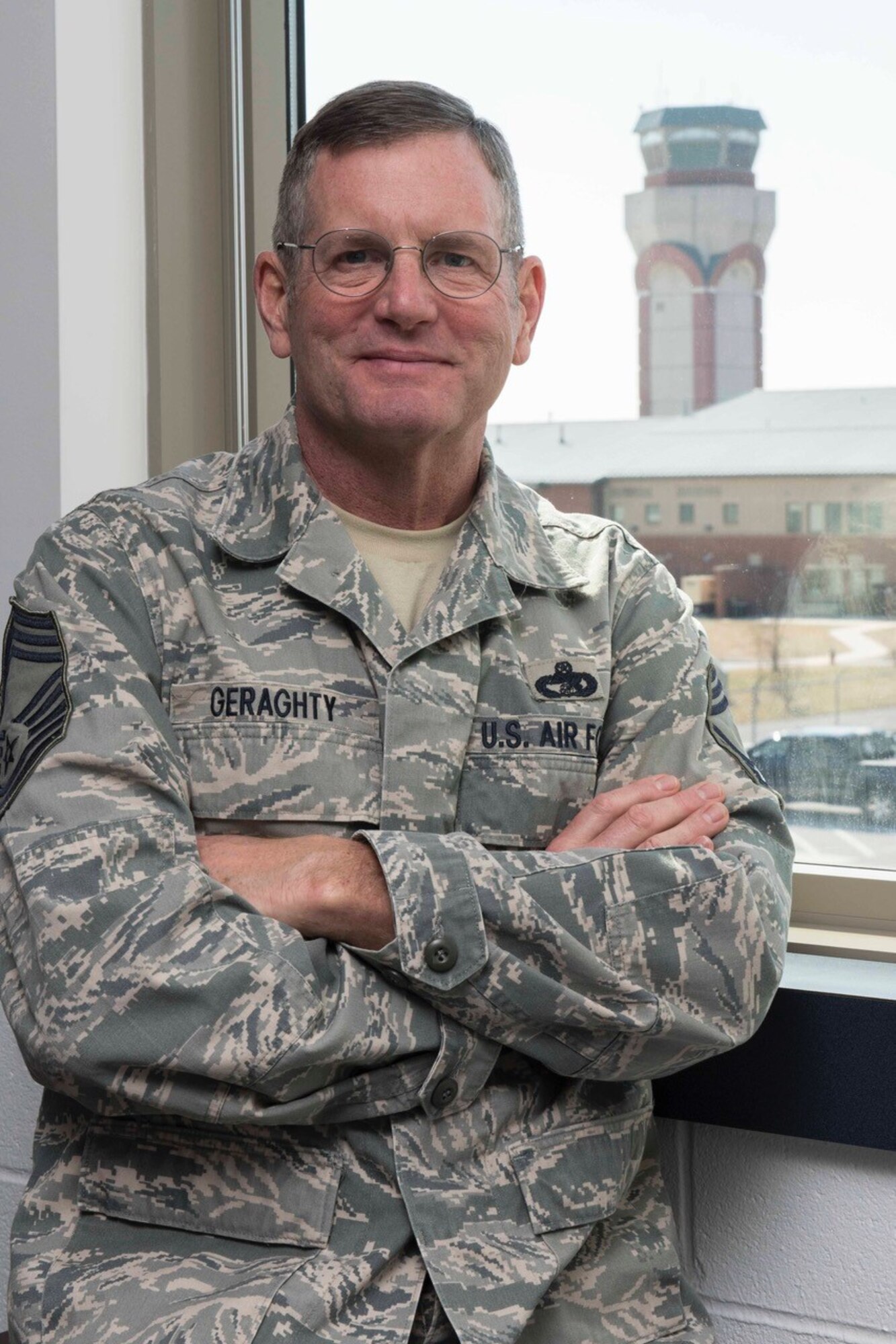 Chief Master Sgt. Geraghty is the 167th Logistics Readiness Squadron superintendent and is the 167th Airlift Wing’s Airman Spotlight for March 2019. (U.S. Air National Guard photo by Senior Master Sgt. Emily Beightol-Deyerle)