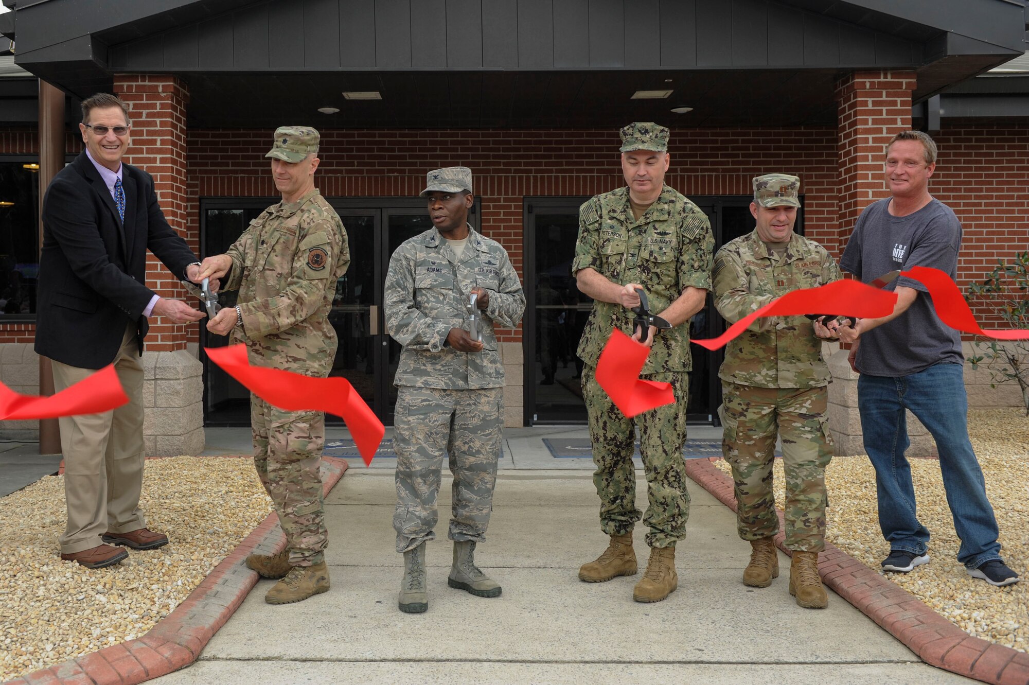 A ribbon-cutting ceremony reopens The Dive March 1, 2019, on the Joint Base Charleston Naval Weapons Station.