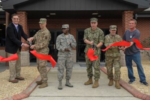 A ribbon-cutting ceremony reopens The Dive March 1, 2019, on the Joint Base Charleston Naval Weapons Station.