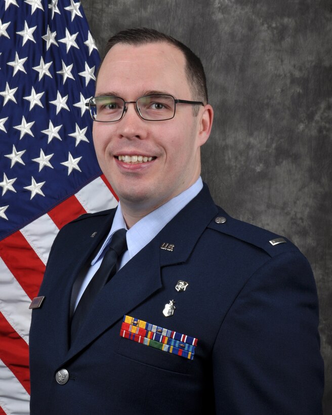First Lt. Jonathan Charles, 445th Aeromedical Staging Squadron medical readiness officer, won the 2018 Air Force Reserve Command Medical Award, Administrative Excellence Award category. The announcement was made February 13, 2019.