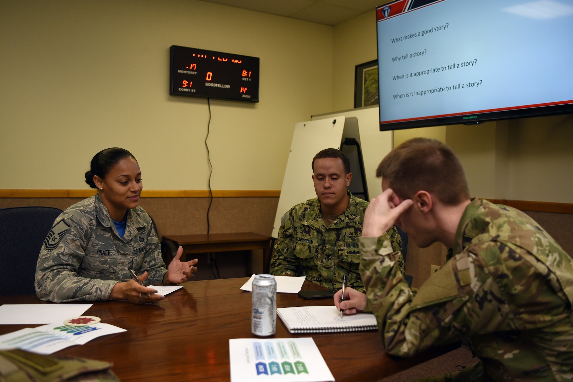 17th Training Group faculty members participate in an active learning exercise during a new seminar called Faculty Next, Feb. 8, 2019. Faculty Next is a key part of Air Education and Training Command’s Continuum of Learning initiative and as graduated more than 120 attendees since it began in January. (U.S. Air Force photo by Tech. Sgt. Staci Kasischke/Released)
