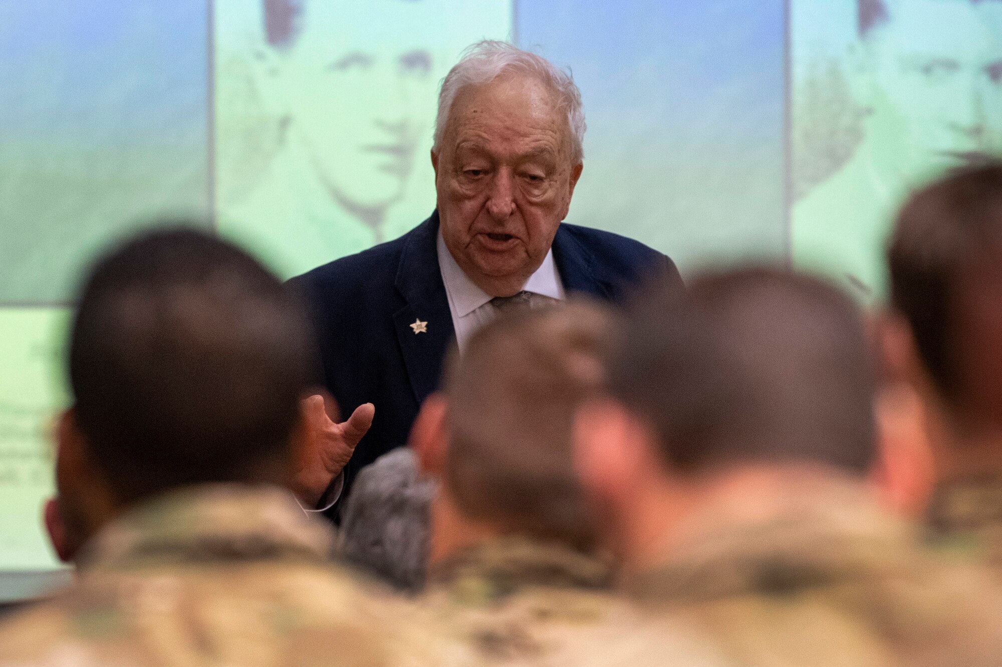 World War II bomber pilot visits 15th ASOS