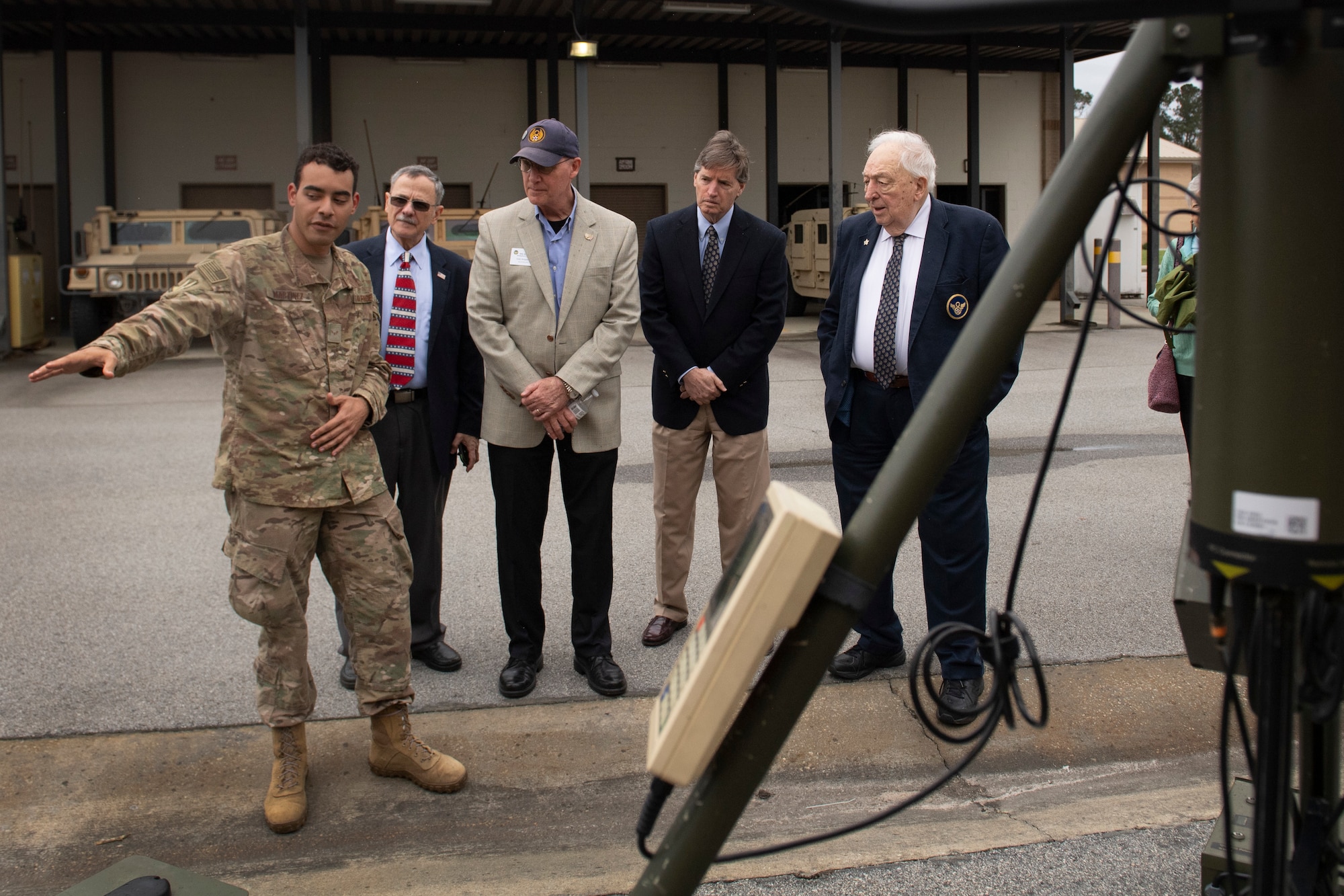 World War II bomber pilot visits 15th ASOS