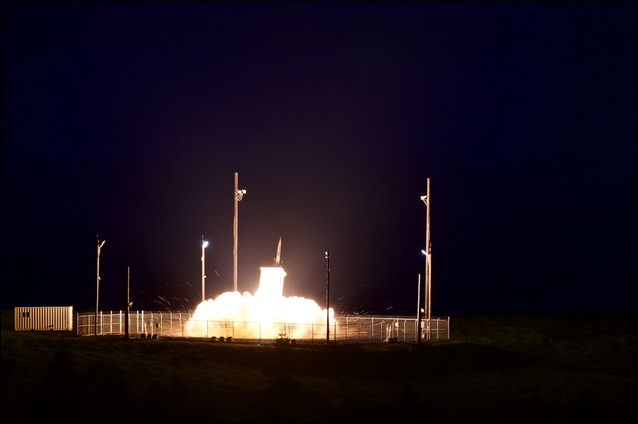 Terminal High Altitude Area Defense system missile launch