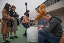 US service members volunteer in lantern festival