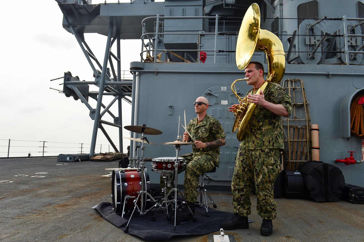 Mount Whitney, forward-deployed to Gaeta, Italy, operates with a combined crew of U.S. Navy Sailors and Military Sealift Command civil service mariners.