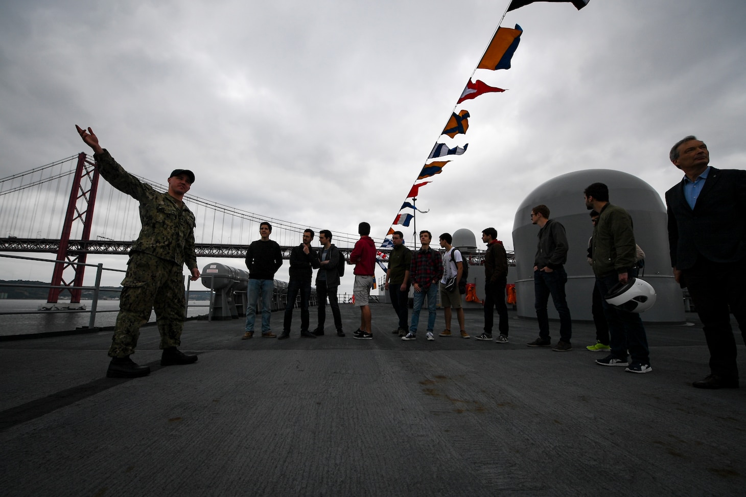 Mount Whitney, forward-deployed to Gaeta, Italy, operates with a combined crew of U.S. Navy Sailors and Military Sealift Command civil service mariners.