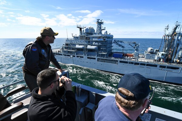 Mount Whitney, forward-deployed to Gaeta, Italy, operates with a combined crew of U.S. Navy Sailors and Military Sealift Command civil service mariners.