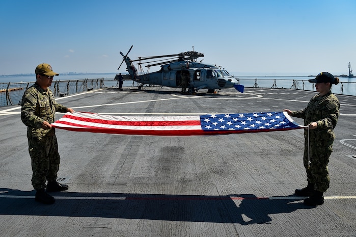 Mount Whitney, forward-deployed to Gaeta, Italy, operates with a combined crew of U.S. Navy Sailors and Military Sealift Command civil service mariners.