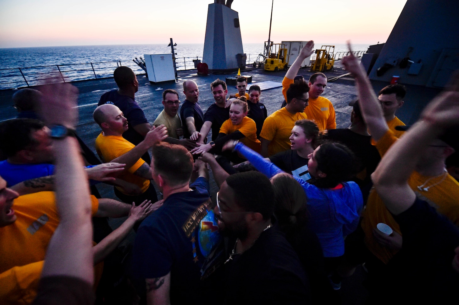 Mount Whitney, forward-deployed to Gaeta, Italy, operates with a combined crew of U.S. Navy Sailors and Military Sealift Command civil service mariners.