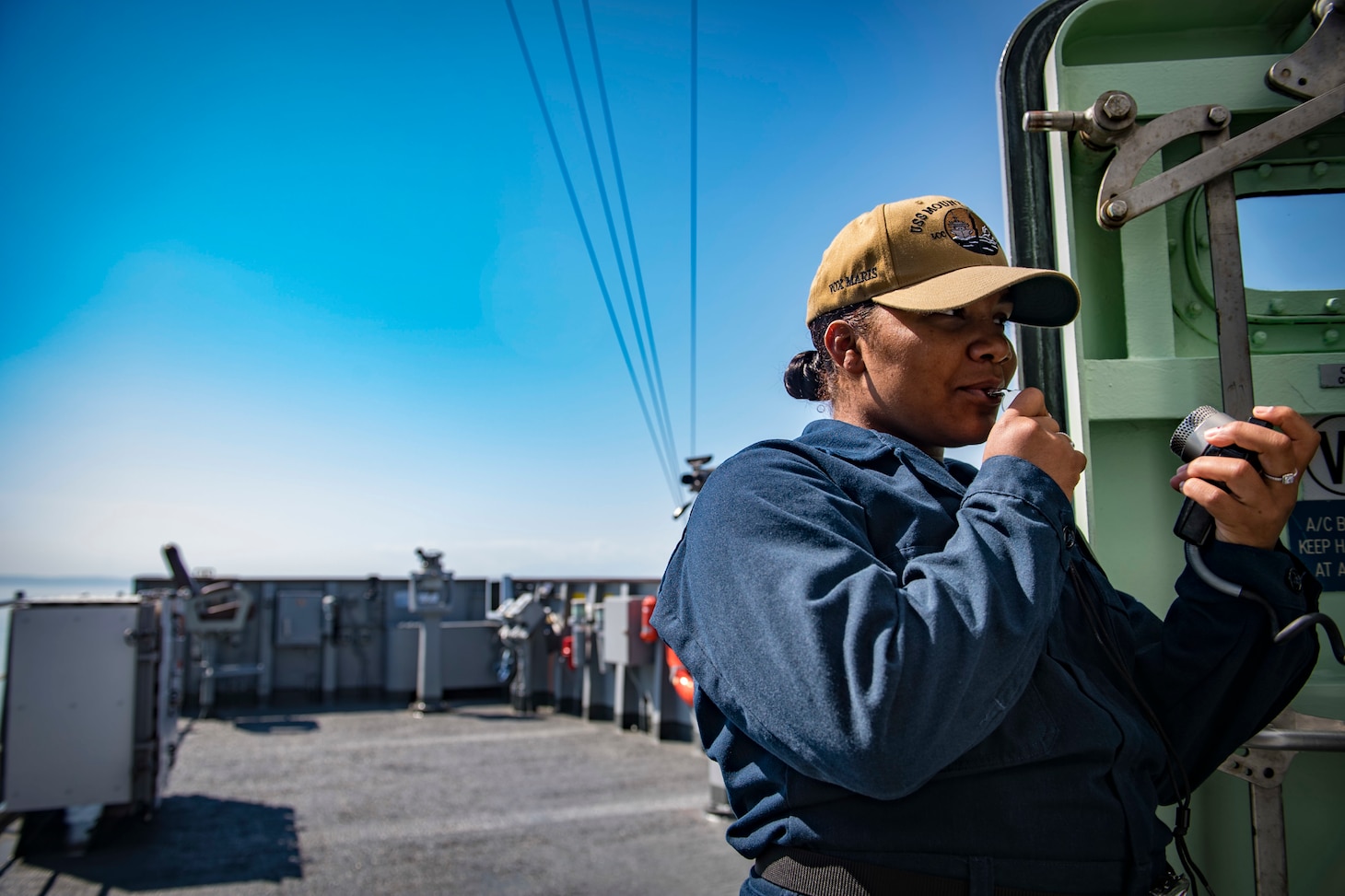 Mount Whitney, forward-deployed to Gaeta, Italy, operates with a combined crew of U.S. Navy Sailors and Military Sealift Command civil service mariners.