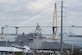 The USS Charleston (LCS-18) is docked at the Port of Charleston, S.C., after its commissioning ceremony March 2, 2019.