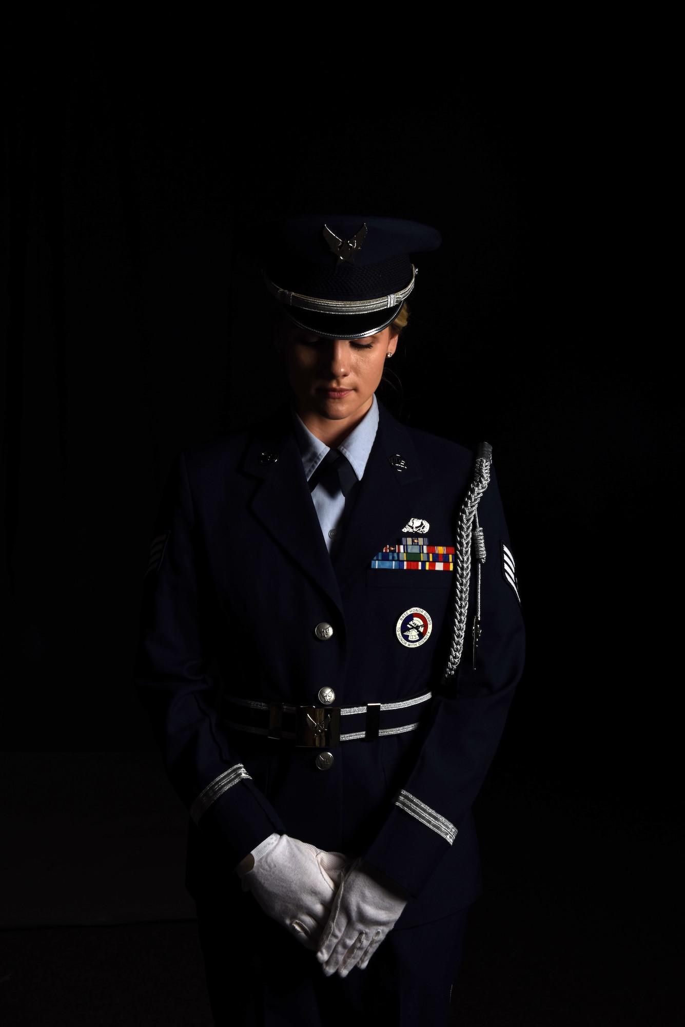 180FW honor guard member stands out