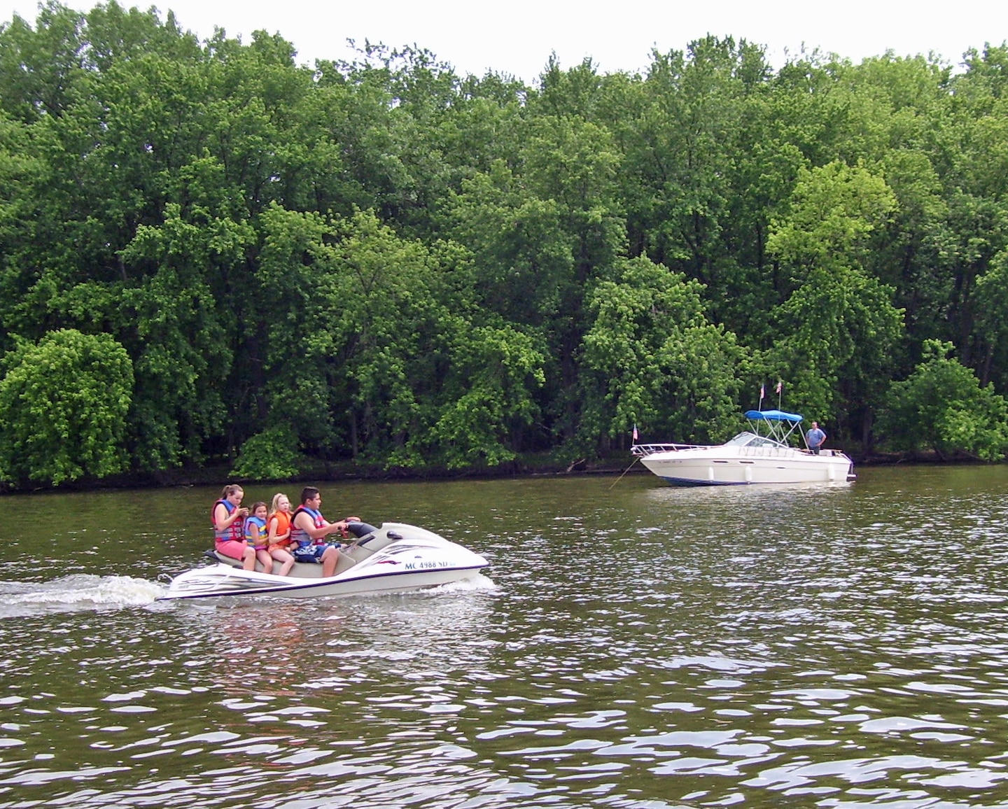 Jet Ski and Boat