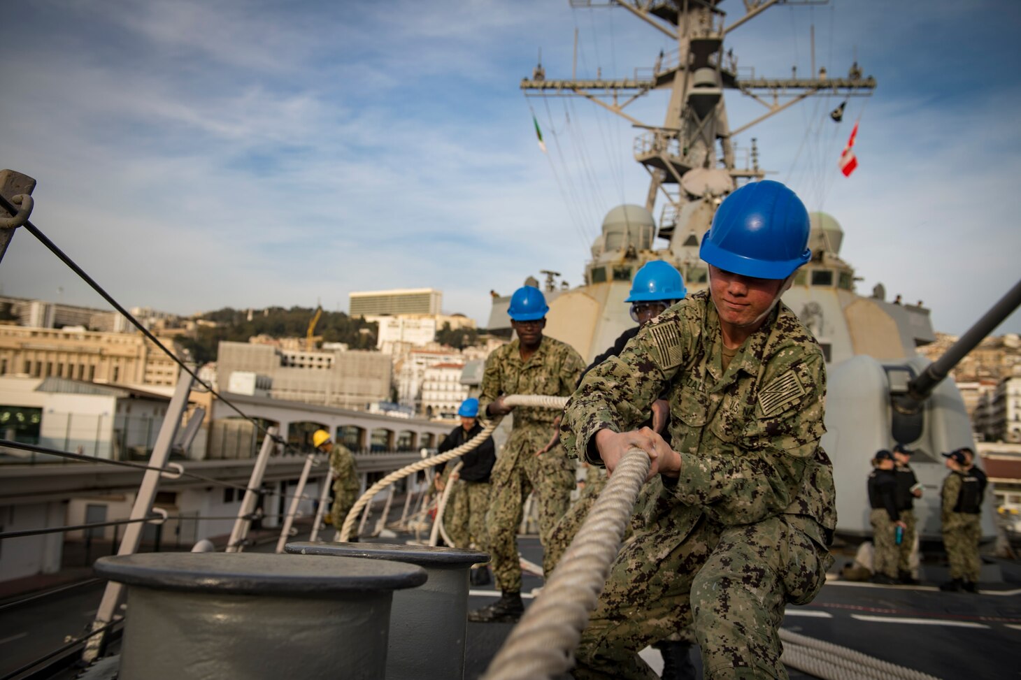 USS Donald Cook Departs Algiers, Algeria