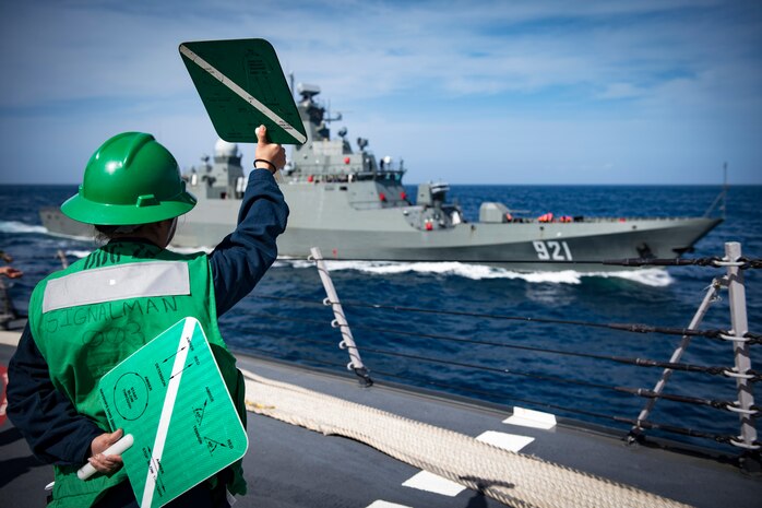 USS Donald Cook PASSEX with Algerian Navy