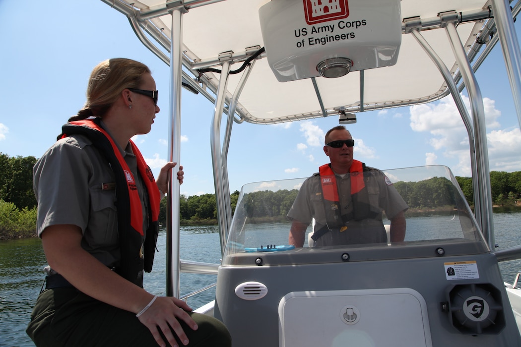 Park Ranger water patrol at Stockton Lake.