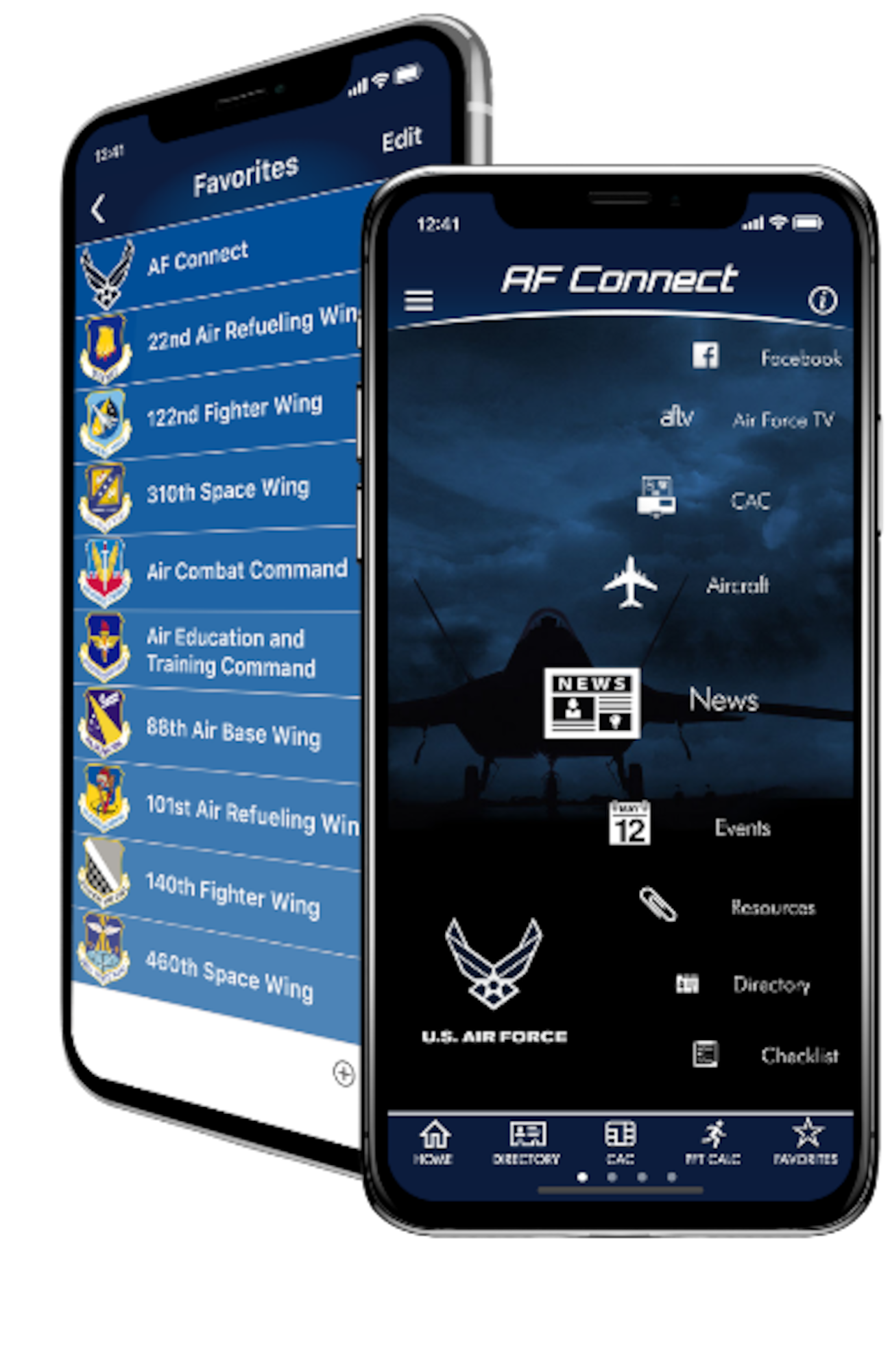 The 403rd Wing now has a section on the U.S. Air Force Connect application--the official app of the Air Force. (Air Force graphic)