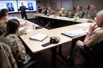U.S. Air Force Gen. Paul J. Selva, vice chairman of the Joint Chiefs of Staff, speaks at the Joint Religious Affairs Symposium 2019 in the Pentagon, Washington, D.C.; March 5, 2019.  The seminar brought together religious leaders from across the services and combatant commands to discuss strategic religious advisement.