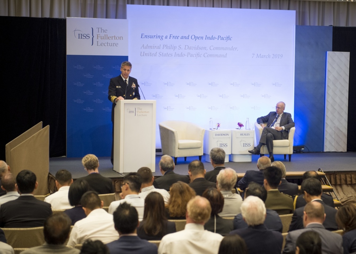 FULLERTON LECTURE SERIES (Hosted by IISS) 
On “Ensuring a Free and Open Indo-Pacific”