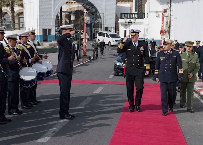 Adm. James G. Foggo III in Algiers, Algeria