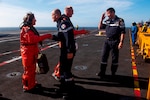Vice Adm. Lisa Franchetti Visits CDG