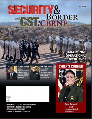 Joint Task Force Civil Support (JTF-CS), USNORTHCOM is on the cover of Security & Border and CST/CBRNE Magazine. Mr. Jeff Theall, Branch Chief of the Information Technology Services Division as JTF-CS, writes about the deployment of the Mobile User Objective Service, a next-generation tactical satellite-based capability designed to give field commanders immediate communication when, where and in any condition.