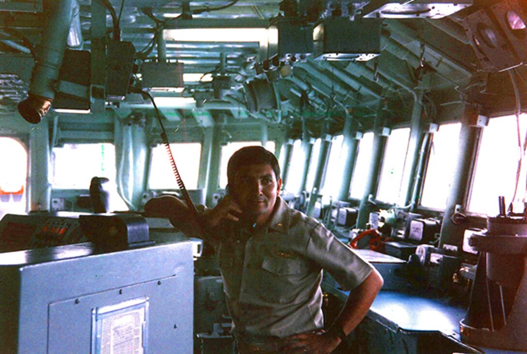 Chuck Bloom in uniform on active duty in 1989