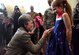 Secretary of the Air Force Heather Wilson tours the STEM demonstration prior to a screening of the movie “Captain Marvel” in Washington, D.C., March 7, 2019. The demonstration was held to inspire children to serve in the Air Force or STEM-related careers. (U.S. Air Force photo by Staff Sgt. Rusty Frank)