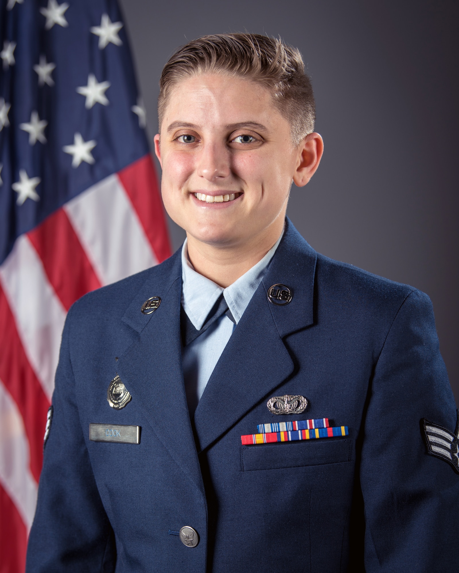 Senior Airman Brianna Cook is the Kentucky Air National Guard's 2019 Airman of the Year in the Airman category. During a deployment to Southwest Asia last year in support of Operation Inherent Resolve, Cook was part of a security team responsible for protecting 67 aircraft and $10 billion in assets. She was hand-picked to operate a Tactical Automated Security System at the largest base in theater, earning an “excellent” rating for performance. (U.S. Air National Guard photo by Master Sgt. Philip Speck)