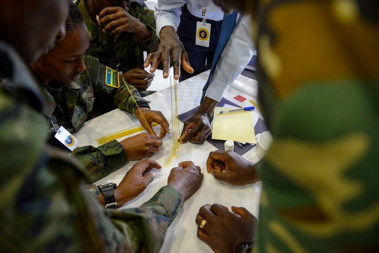 Air Force Delegates From Zambia Pose For A Group Photo During The