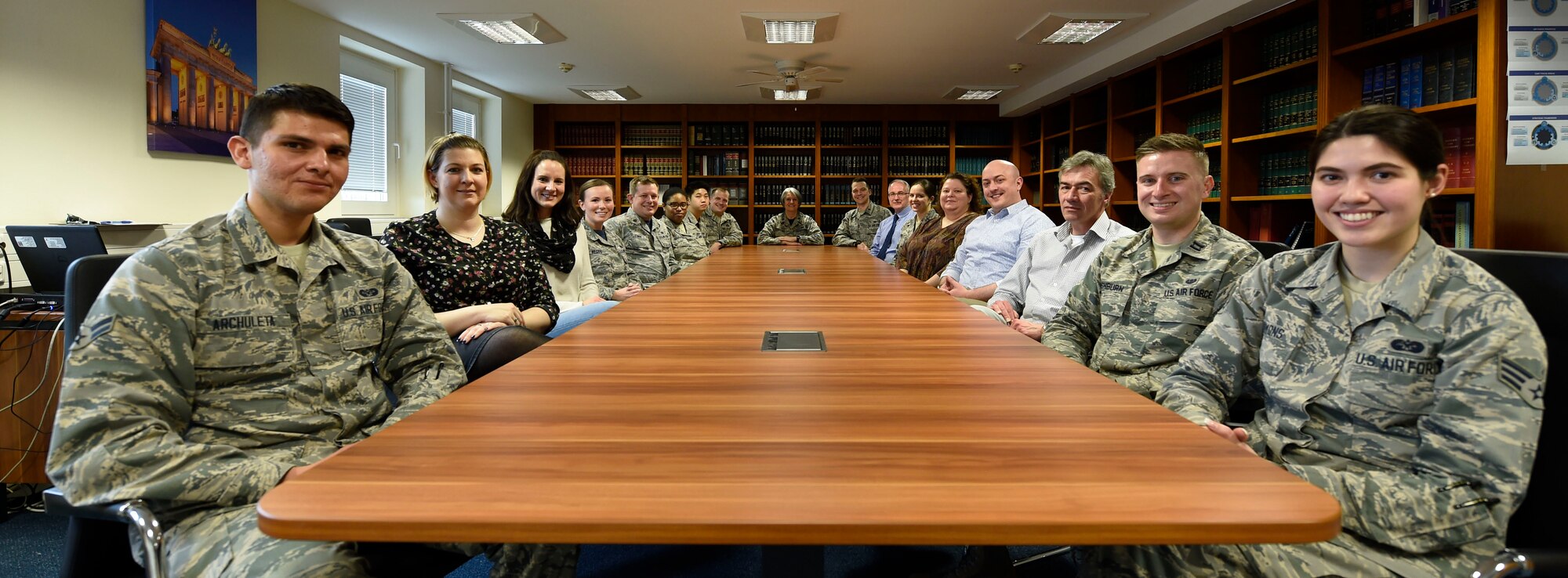 52nd Fighter Wing legal team poses for a photo.